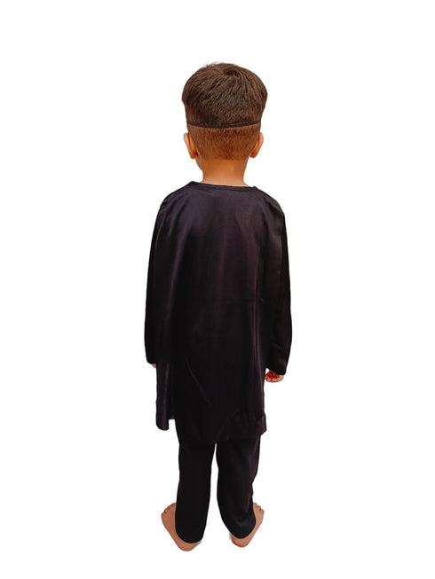 Black Bat Superhero Comic Movie Character Kids Fancy Dress Costume - Standard